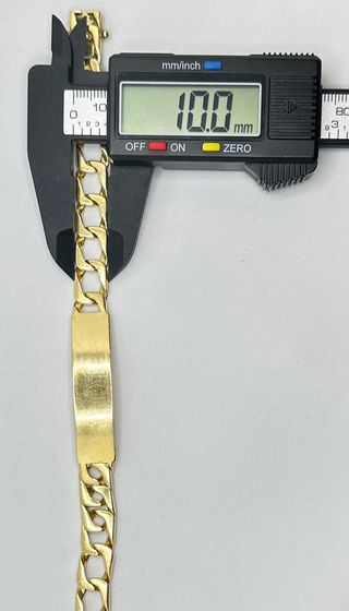 Esclava Bilbao de oro de 18k, 34.78 g, 22 cm.