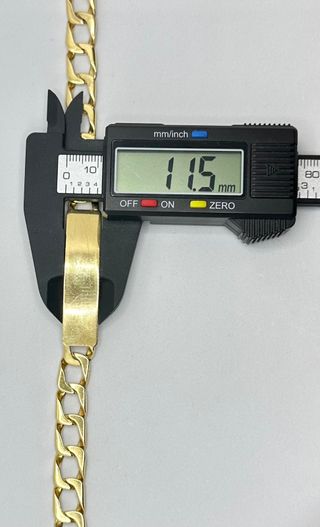 Esclava Bilbao de oro de 18k, 34.78 g, 22 cm.