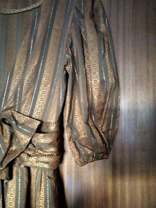 Vestido fiesta vintage dorado