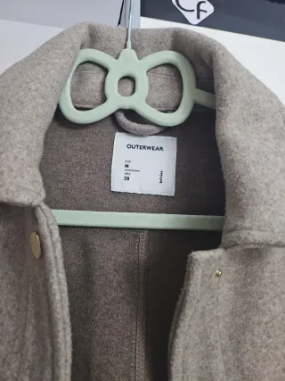 Chaqueta beige/gris talla S