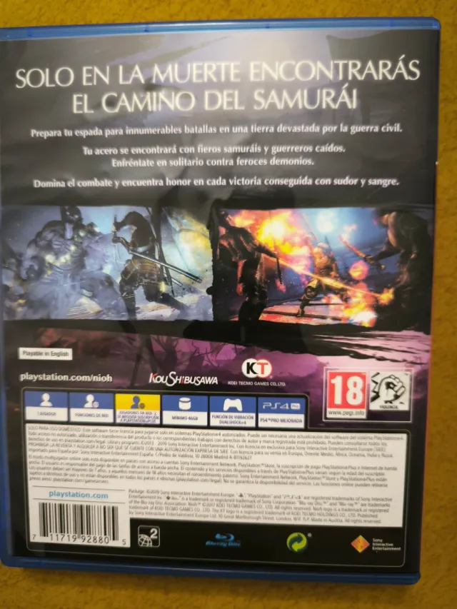 Nioh PS4 (PlayStation 4) - Edición Hits