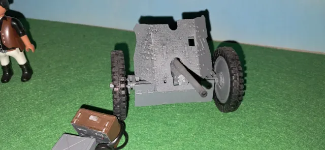 Playmobil Cañón Pak 36 WW2 Custom 3D