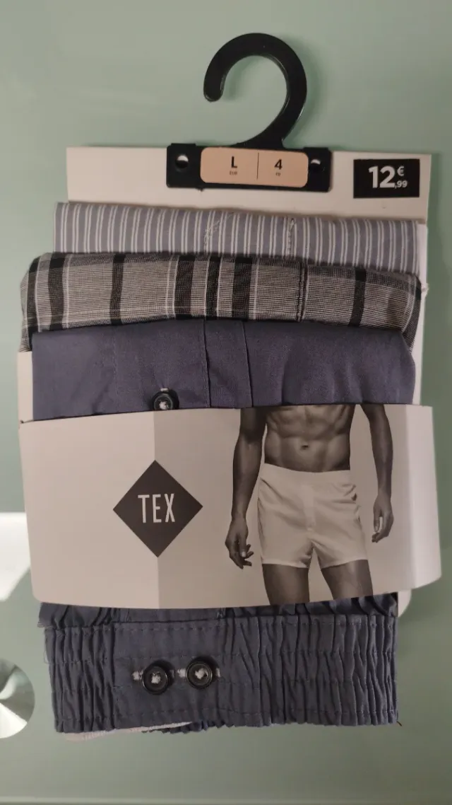 Calzoncillos Boxers TEX Talla L (Pack 3)