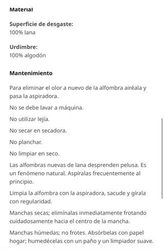 Alfombra TIDTABELL 80x200 cm beige