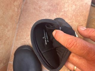 Botas de buceo negras con cremallera talla L
