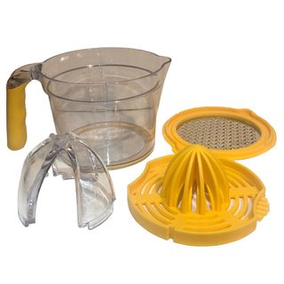 Tazza dosatrice, spremiagrumi e grattugia 3 in 1