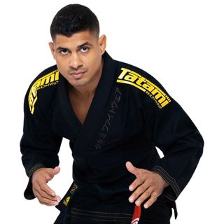 Kimono BJJ Tatami Recharge Negro-Amarillo A2