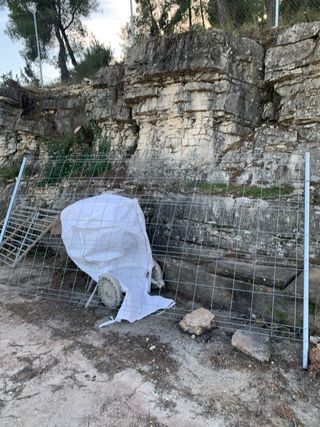 Valla metálica provisional para obras