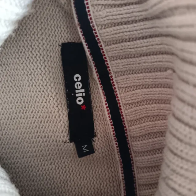 Cárdigan hombre Celio talla M beige