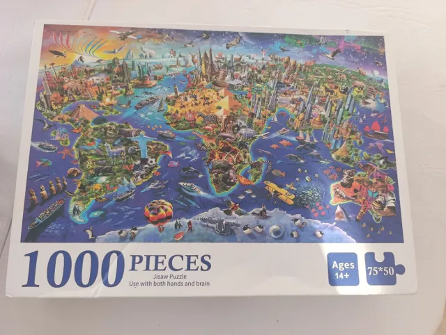 Puzzle Mappa Mondiale 1000 Pezzi