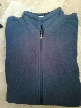 Sudadera azul con cremallera 4XL