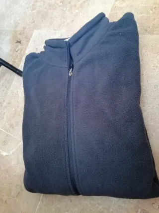 Sudadera azul con cremallera 4XL