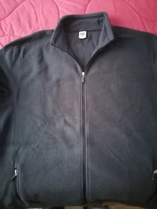 Sudadera azul con cremallera 4XL