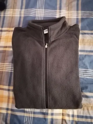 Sudadera azul con cremallera 4XL