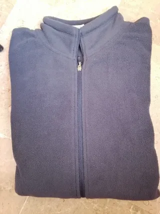 Sudadera azul con cremallera 4XL