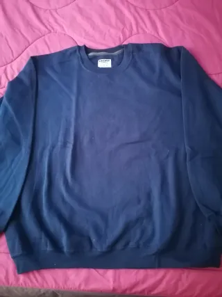 Sudadera azul con cremallera 4XL
