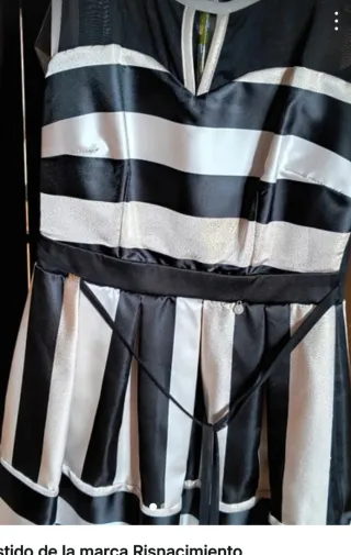 Vestido Rinascimento Negro y Blanco