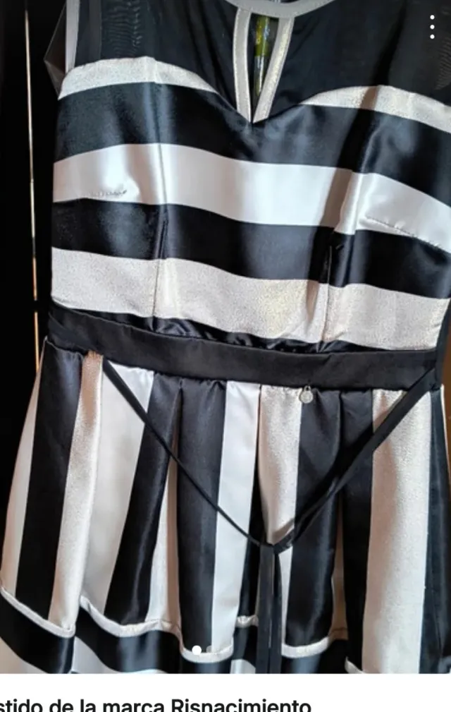 Vestido Rinascimento Negro y Blanco