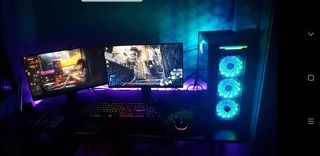 Setup Gaming PC, Pantalla, Teclado y Ratón