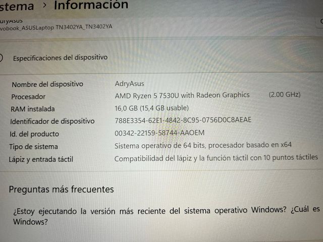 Portátil Asus Vivobook S14 Flip