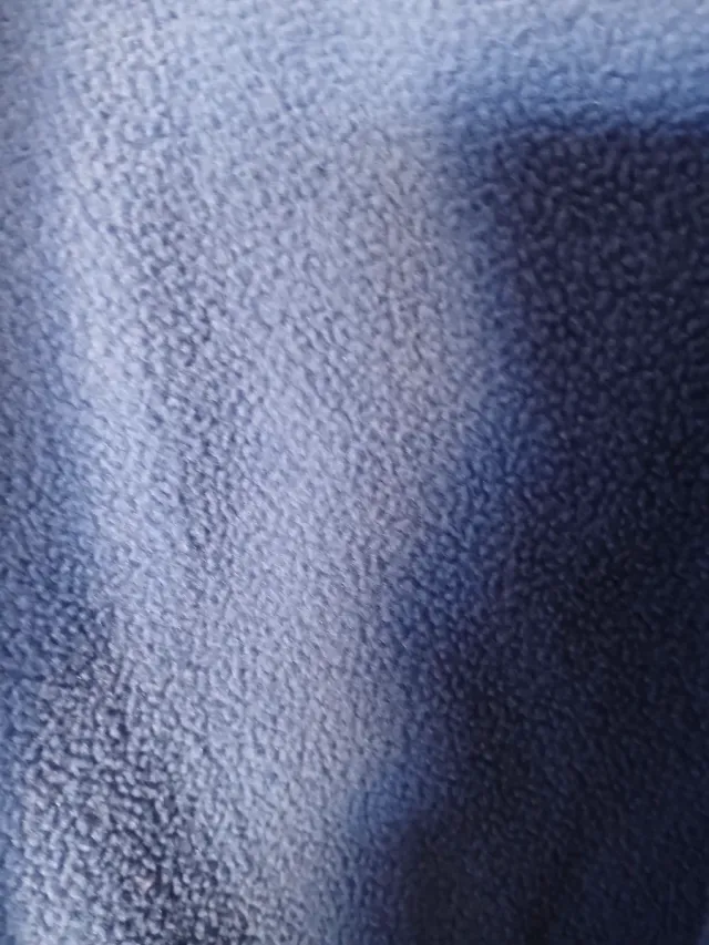 Bata de casa azul y blanca a cuadros