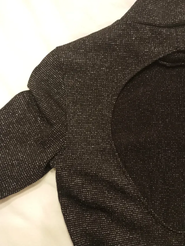 Vestido fiesta negro plateado