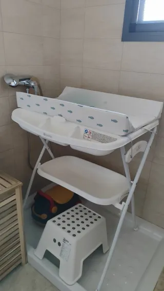 Bañera bebé con cambiador