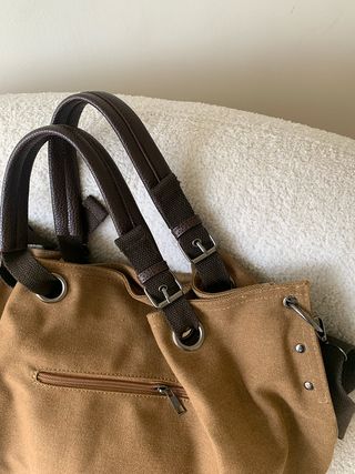 Bolso hombro de Lona Retro Gran Capacidad