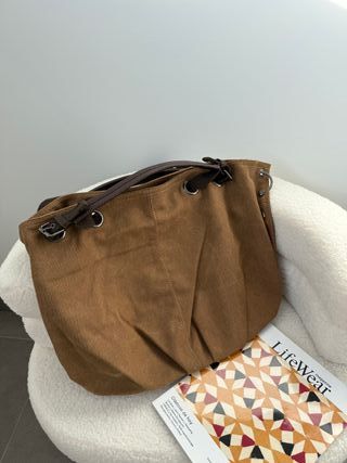 Bolso hombro de Lona Retro Gran Capacidad