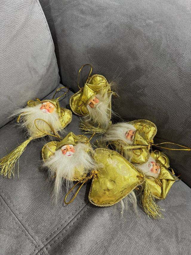 Decorazioni Natalizie Babbo Natale Oro