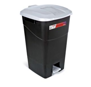 Contenedor Tayg 60L Negro/Gris con Pedal