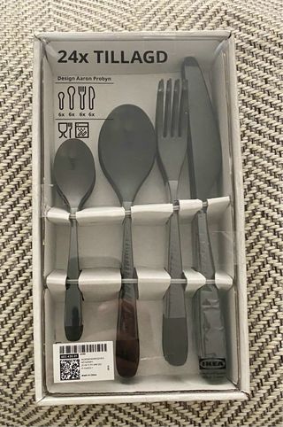 Cubiertos TILLAGD Negro Acero Inoxidable (24 pzs)