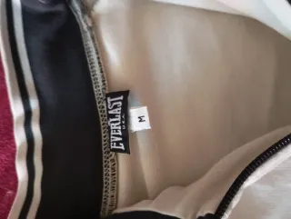 Chaqueta deportiva Everlast mujer beige y negra