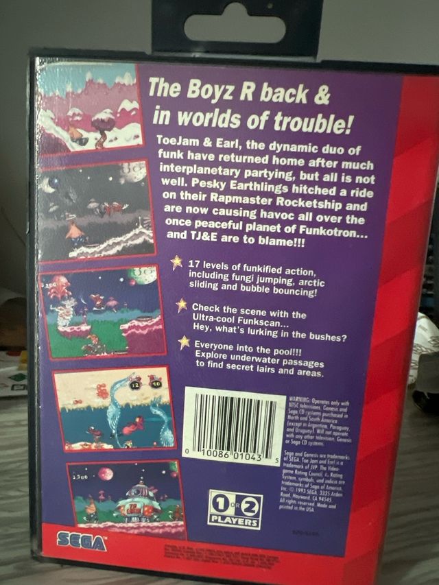 ToeJam & Earl: Panic on Funkotron Sega Genesis