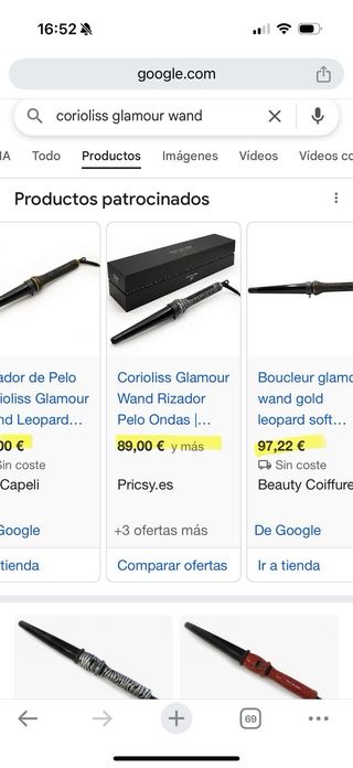 URGE- Rizador CORIOLISS Glamour Want Negro