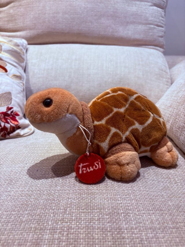 Peluche Tortuga Trudi Vintage con etiqueta