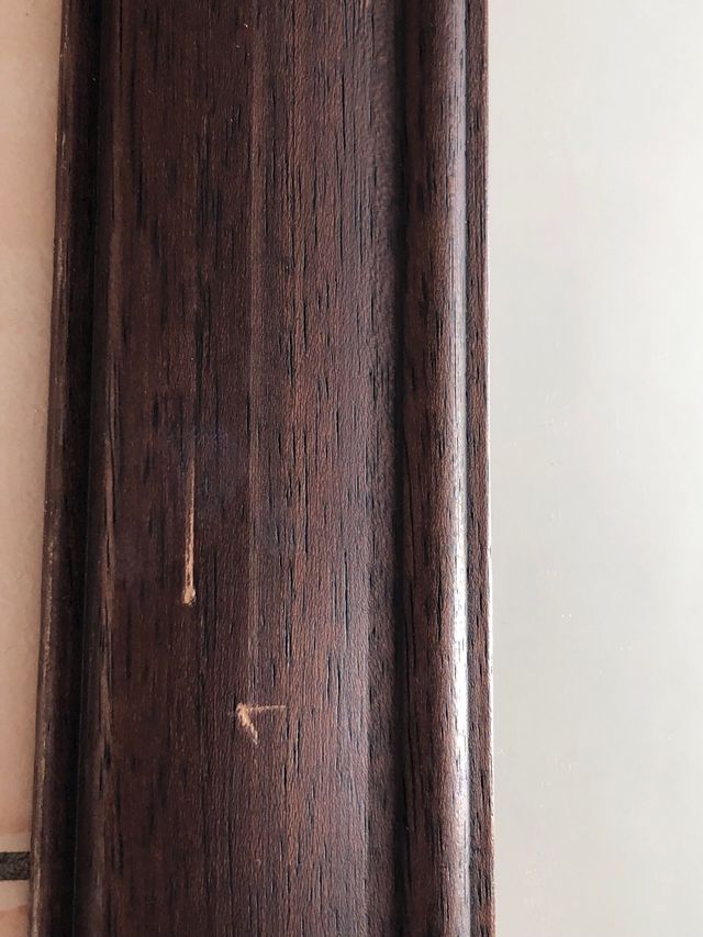 Espejo grande de madera