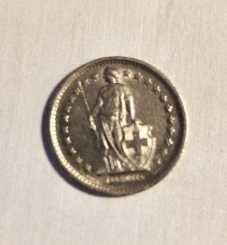 Moneda 1/2 Franco Suizo 1968