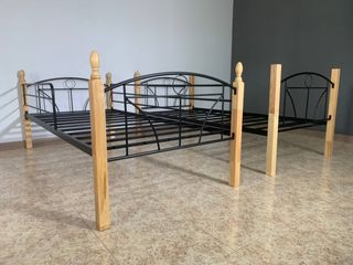 Litera Madera y Metal 90x190cm