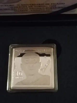 Moneda 10€ Picasso Corrida de Toros 1934 Plata Pro