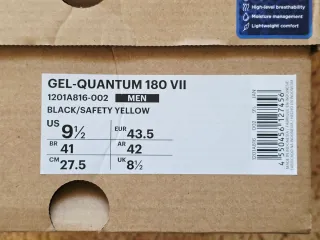 ASICS GEL QUANTUM 180 VII n43,5 sin estrenar