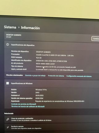 PC Gaming con Monitor Dell