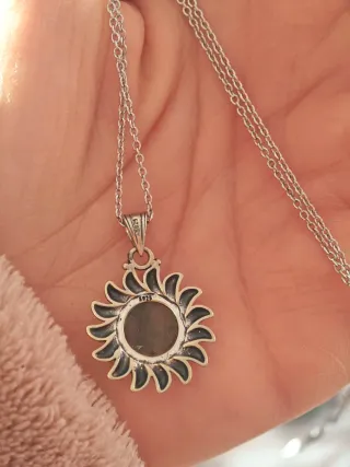 Colgante de labradorita con cadena