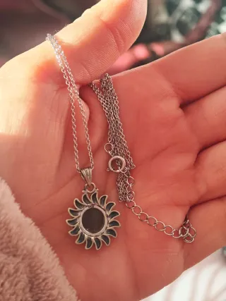 Colgante de labradorita con cadena