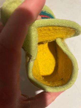 Pantufas de bebé sapo