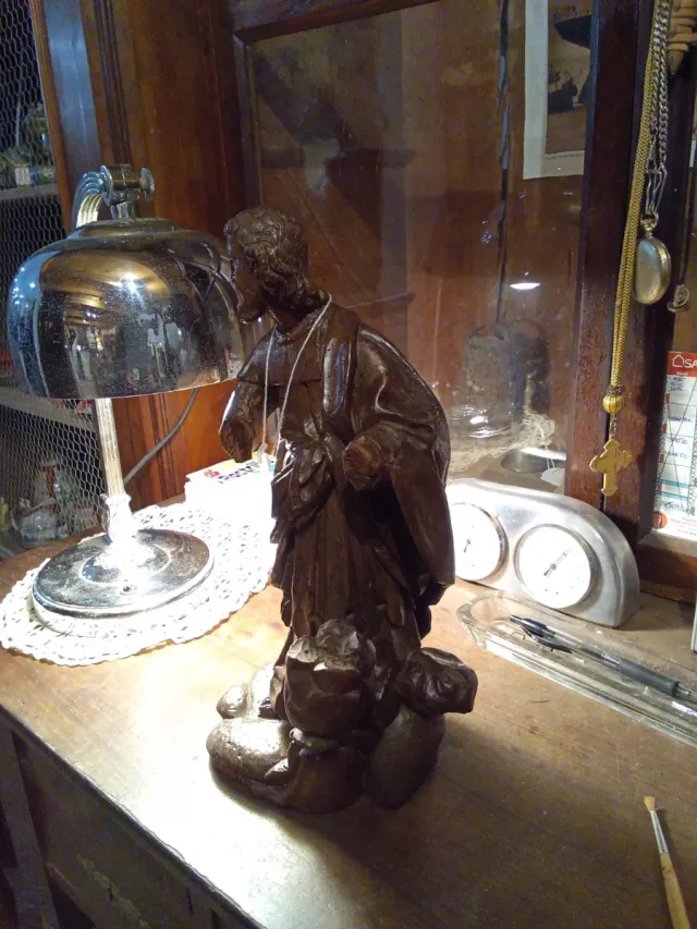 Talla europea figura religiosa s. XVIII-XIX