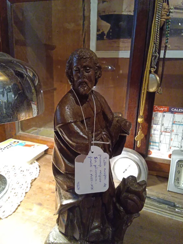 Talla europea figura religiosa s. XVIII-XIX