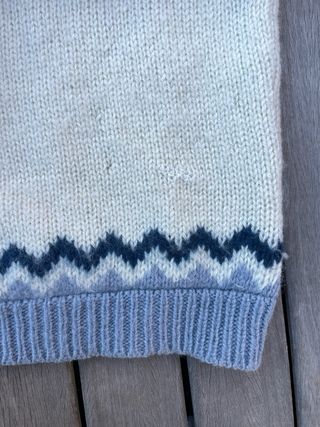 Precioso jersey hecho a mano - Dinamarca 100% Lana