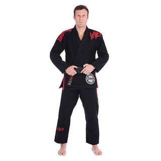 Kimono Tatami Slayer Jiu Jitsu Negro-Rojo A2