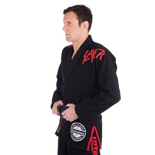 Kimono Tatami Slayer Jiu Jitsu Negro-Rojo A2